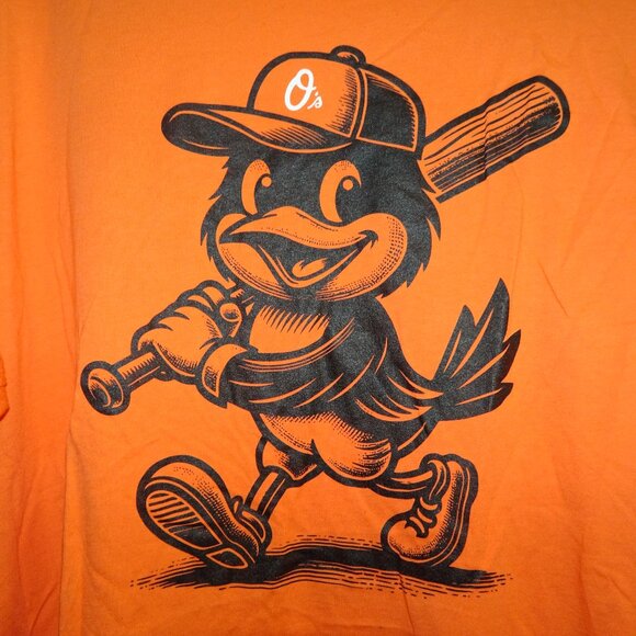 Baltimore Orioles Bird Baseball TShirt - Picture 3 of 3